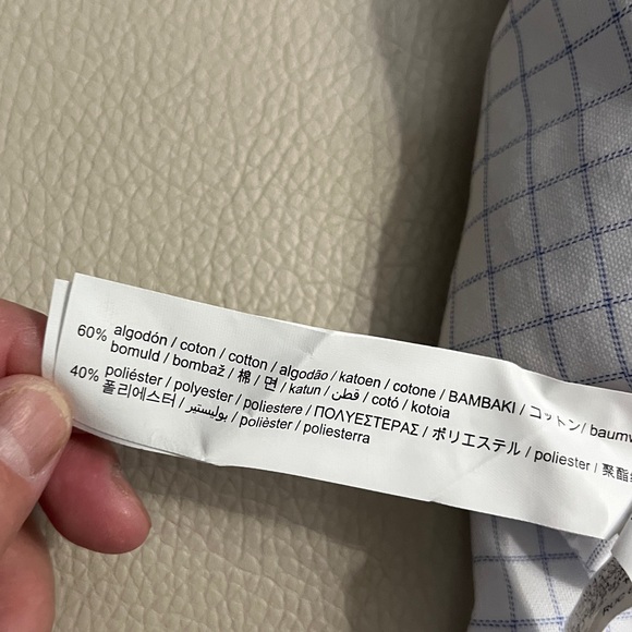 NWT - Zara Men’s Easy Iron Plaid Shirt - Size XL - Picture 7 of 7